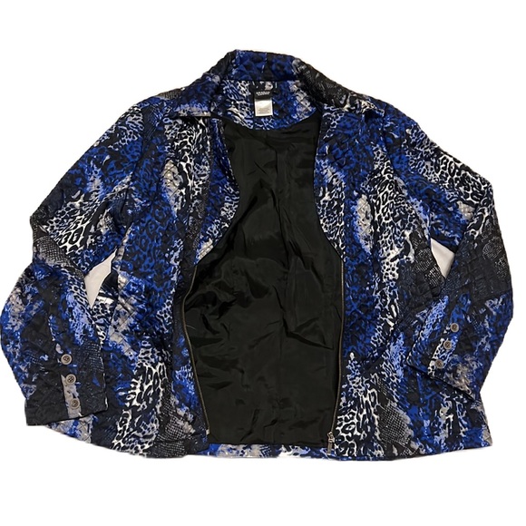 Sharon Young, Collared, Zip Up, Long Sleeves Small Coat, Multi, 12 - Picture 3 of 7